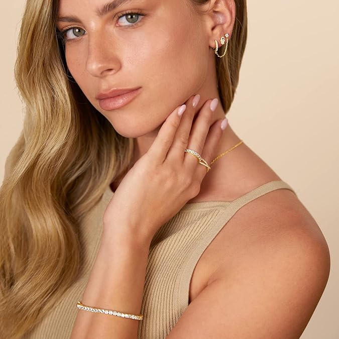 Adella Chain Earrings | Gold - Image 3