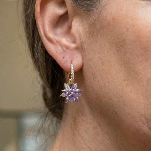 Amethelis Flora Earrings | Gold - Image 2