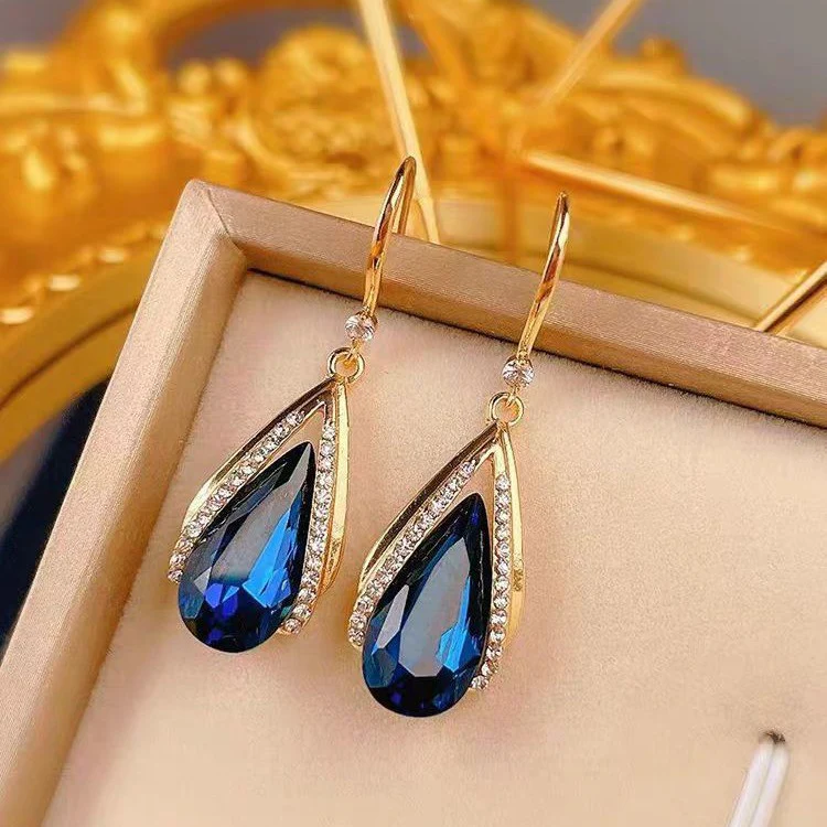 Azura Teardrop Earrings | Gold - Image 2