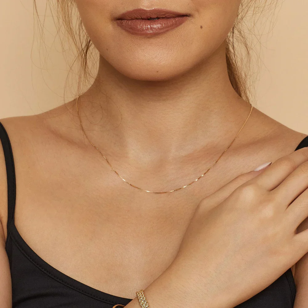 Bodega Box Necklace - Gold - Image 3