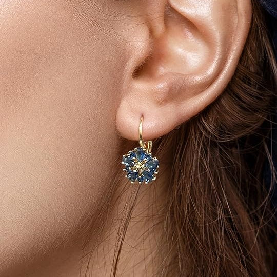 Calina Flower Earrings | Gold - Image 2