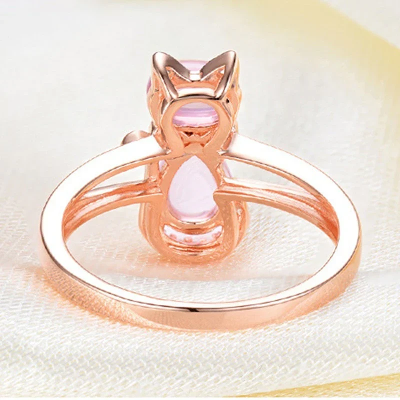 Cat Ring in Rose Gold | Rose Gold - Image 2