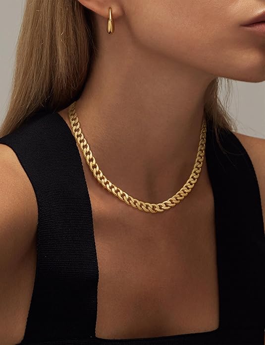 Chunky Cuban Link Necklace | Gold - Image 5