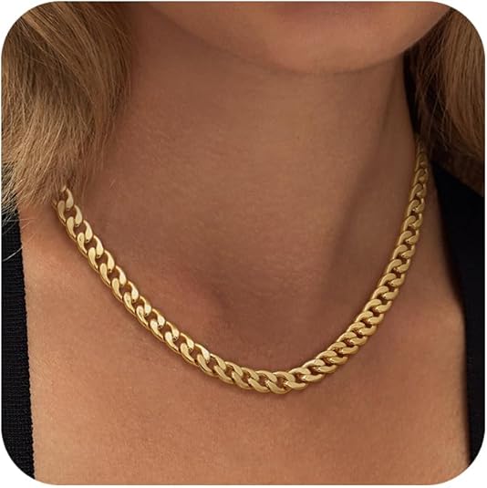 Chunky Cuban Link Necklace | Gold - Image 3