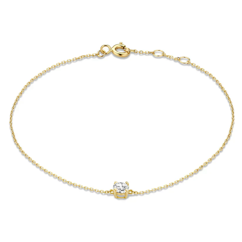 Cléa Stone Bracelet | White Gold - Image 2