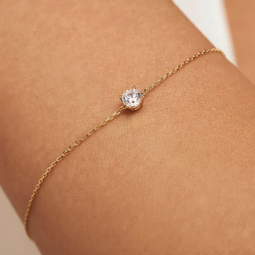 Cléa Stone Bracelet | White Gold - Image 4