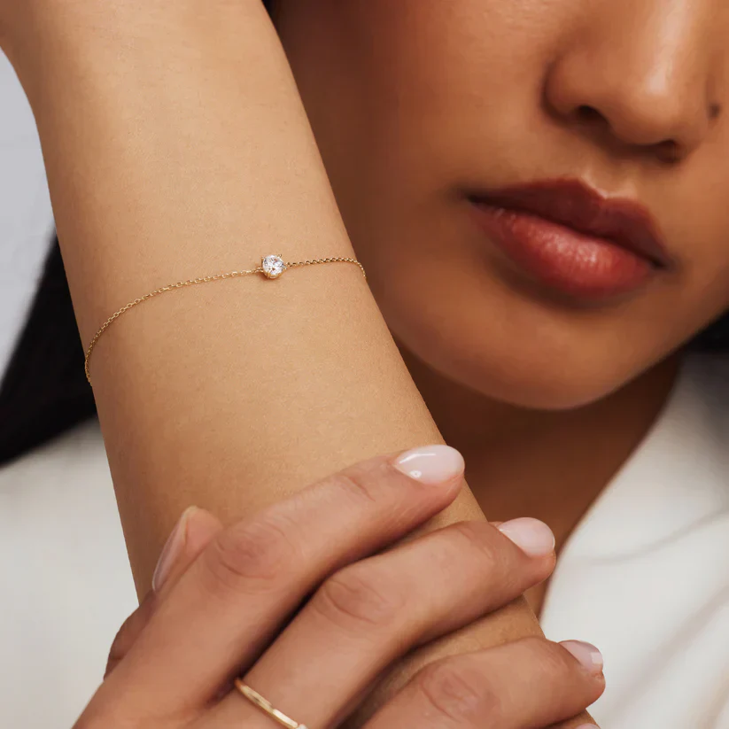 Cléa Stone Bracelet | White Gold - Image 5
