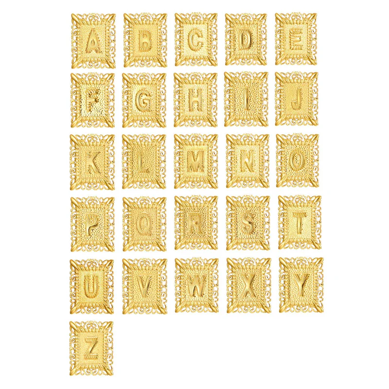 Cross Initial Necklace Set | Gold - Image 9