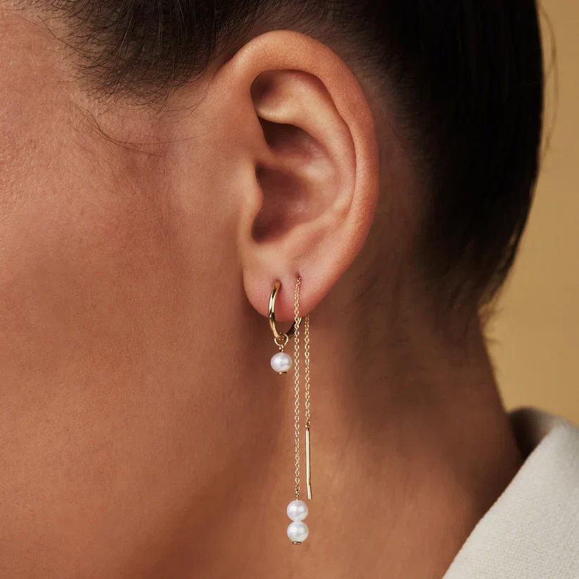 Delia Crest Earrings | Gold - Image 2