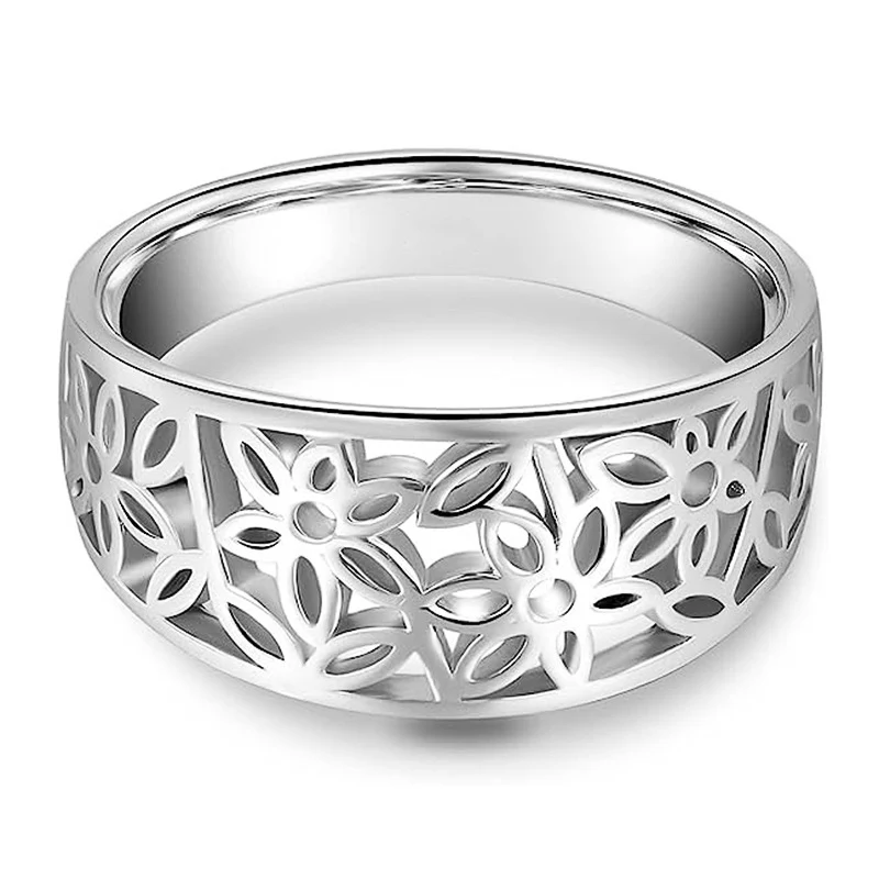Delicate Flower Daria Ring | White Gold - Image 2