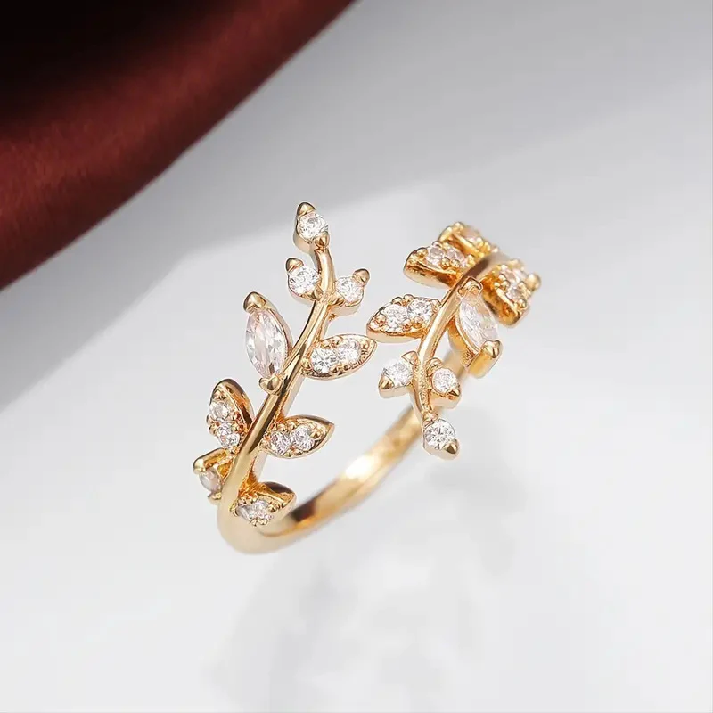 Elegant Vine Gold Ring | Gold - Image 2
