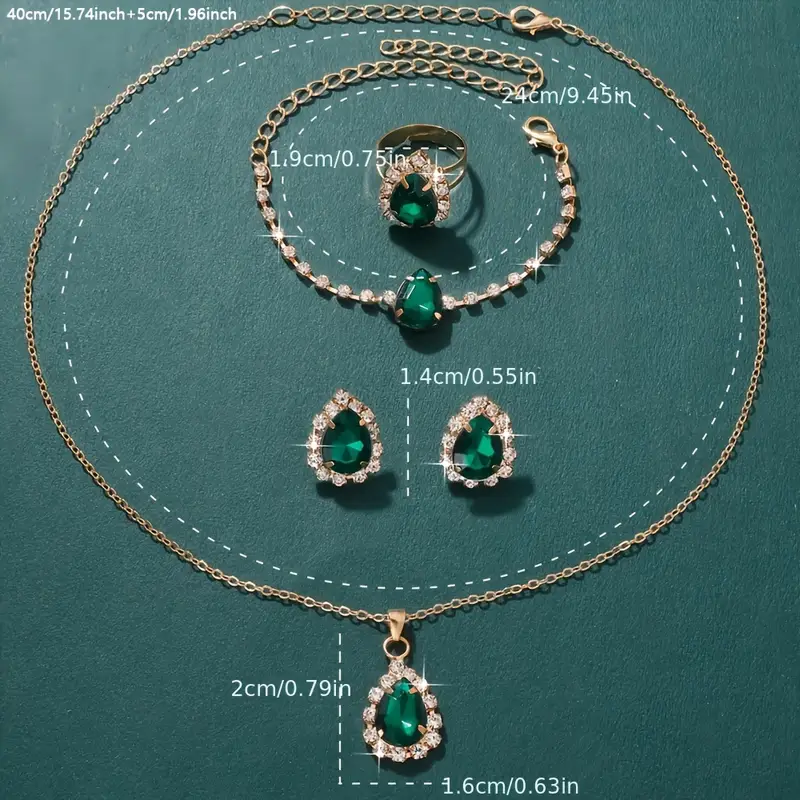 Elisandre Vermont Jewelry Set | Gold - Image 4