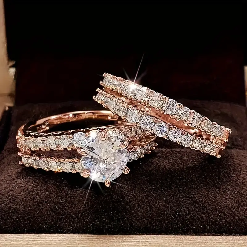 Eternal Radiance Ring Set | Gold - Image 3