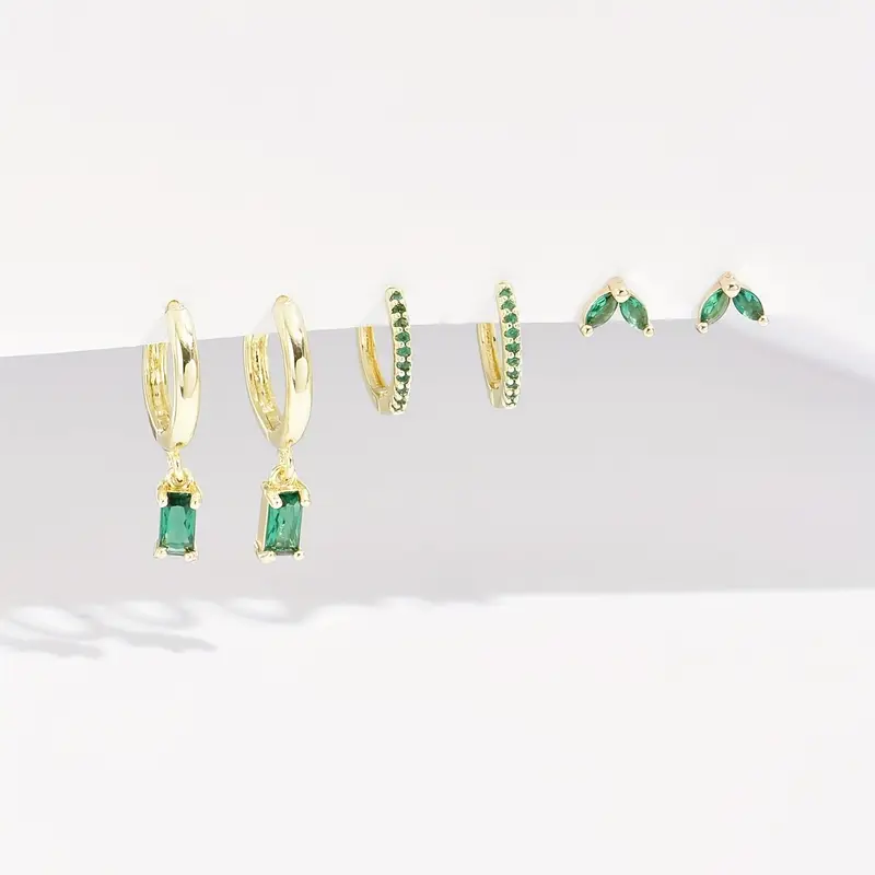 Fiorenza Viridelle Earrings Set | Gold - Image 3