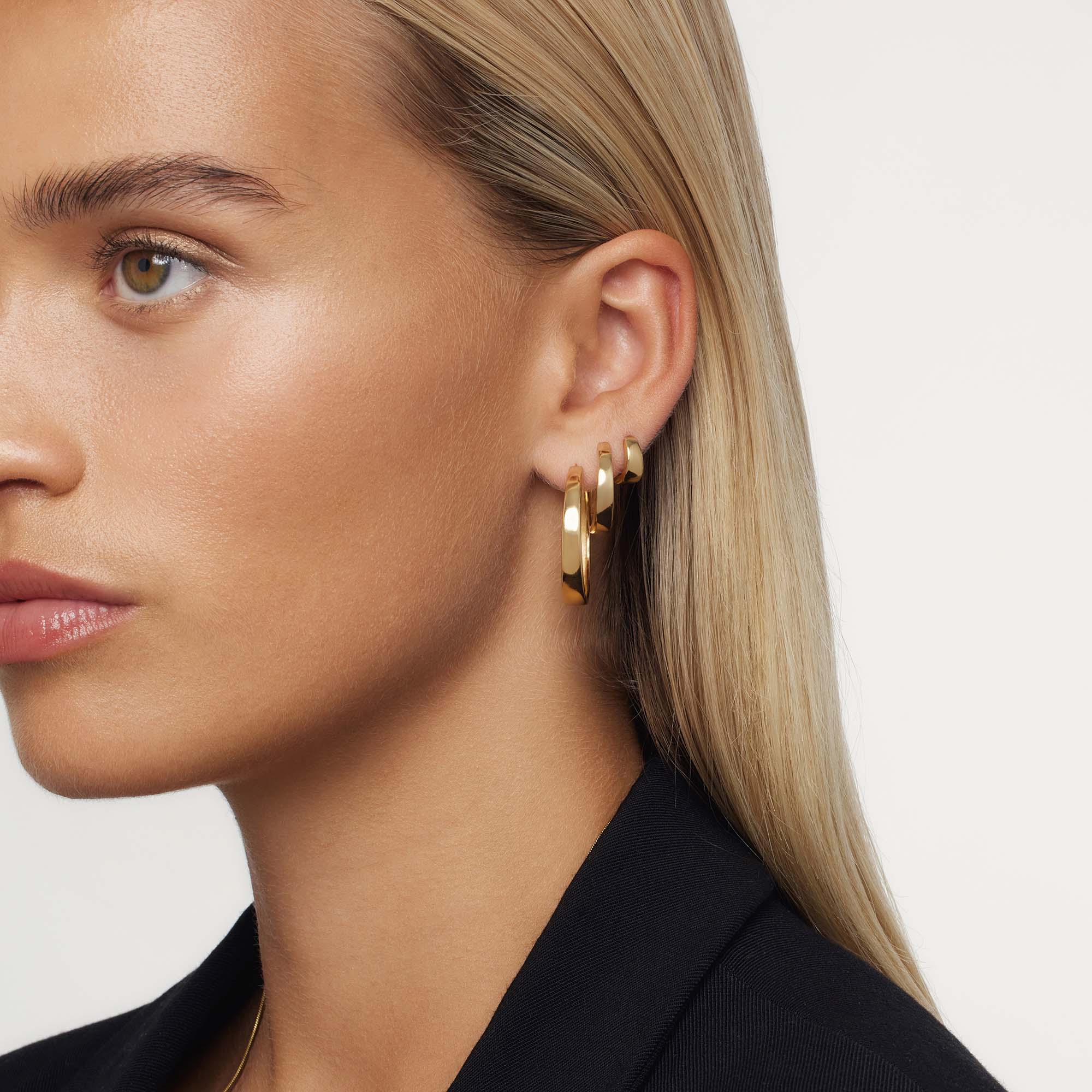 Gia Statement Hoops | Gold - Image 3