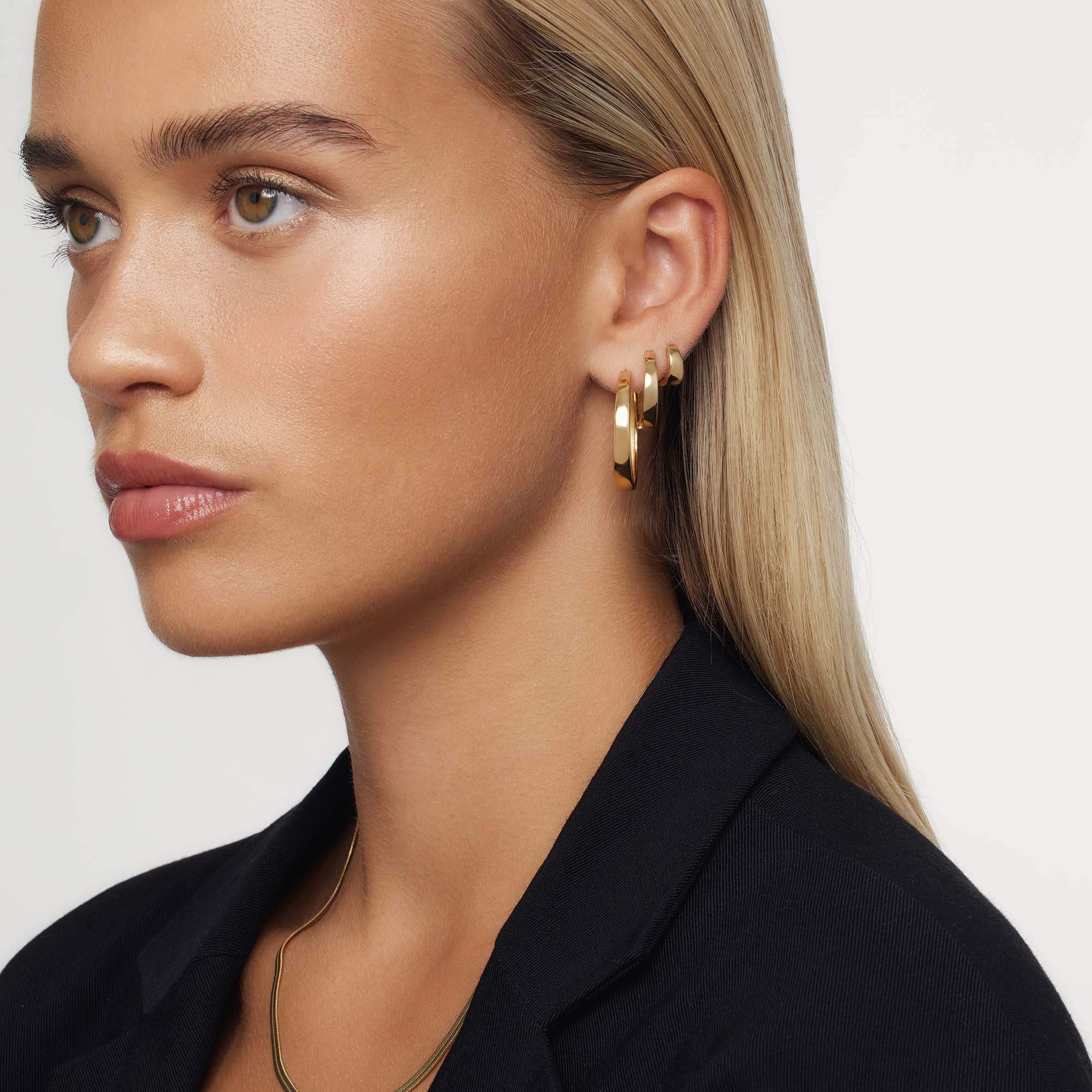 Gia Statement Hoops | Gold - Image 4