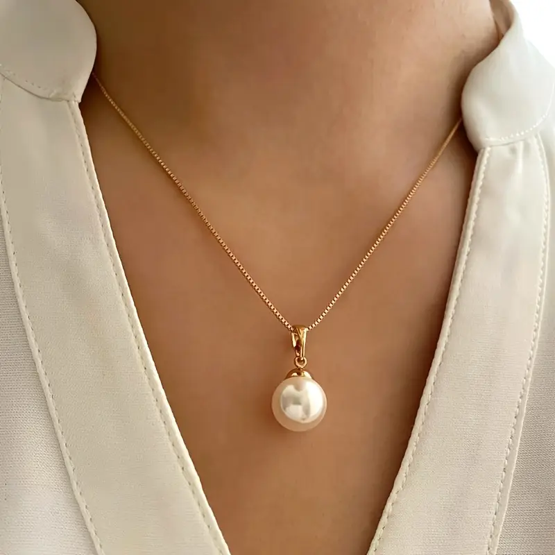 Golden Grace Pearl Jewelry Set | Gold - Image 7