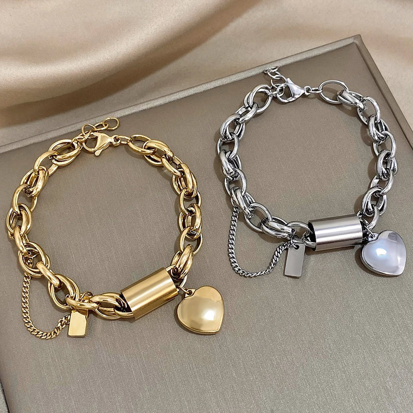 Heartened Chunky Bracelet | Gold - Image 3