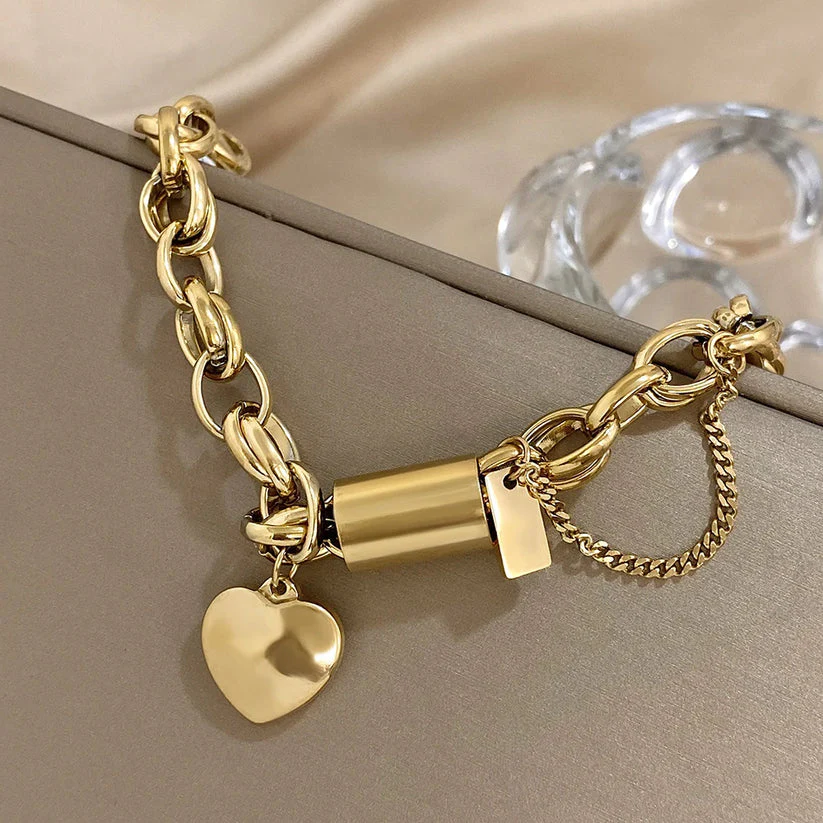 Heartened Chunky Bracelet | White Gold - Image 5