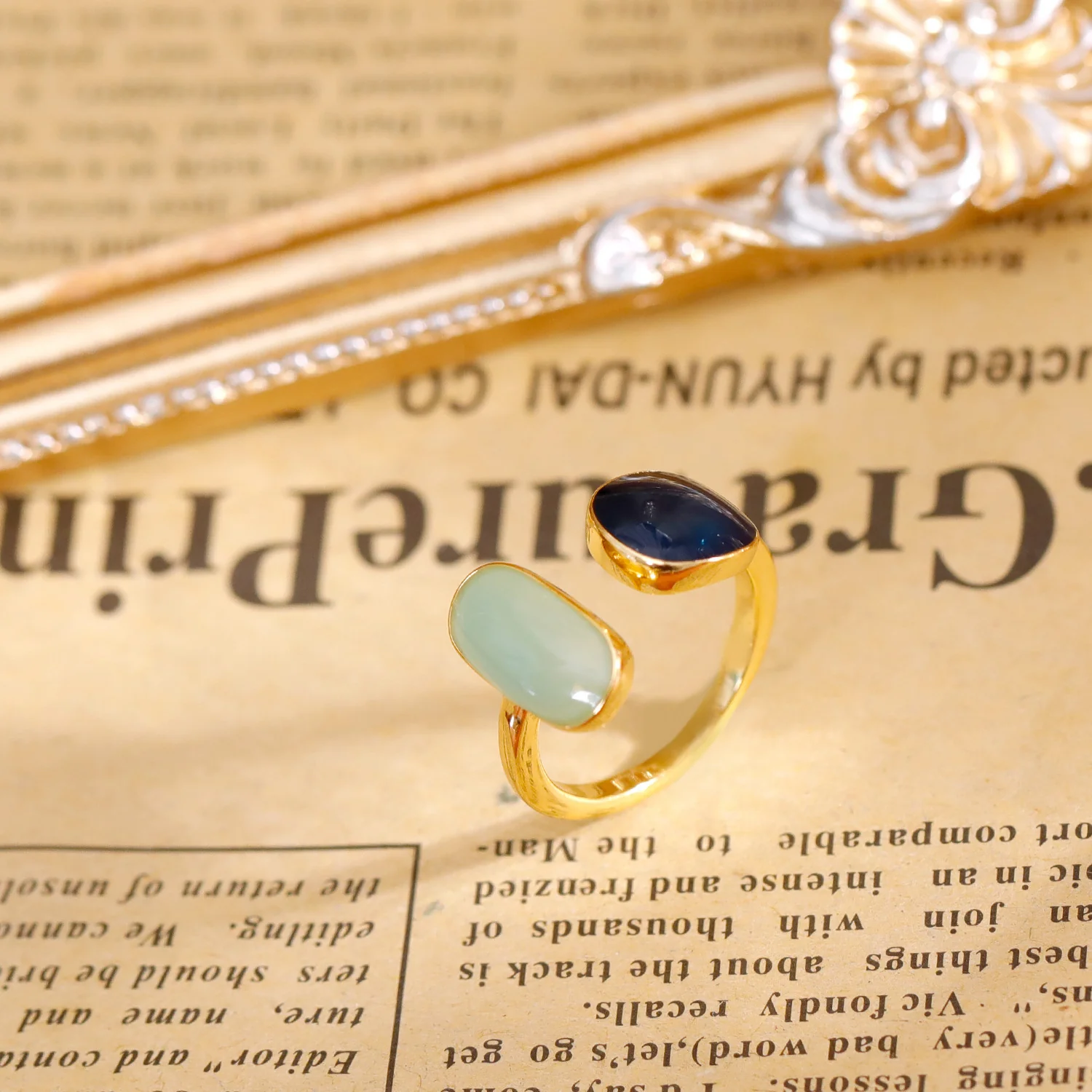 Kaelis Duo Wrap Ring | Gold - Image 3