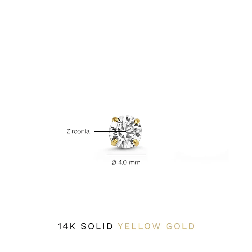 Larmes de Lune Stone Stud Earrings | Gold - Image 4