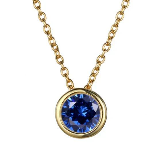 Lunaria Gemmara Birthstone Necklace | Gold - Image 10