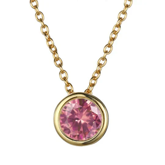 Lunaria Gemmara Birthstone Necklace | Gold - Image 8