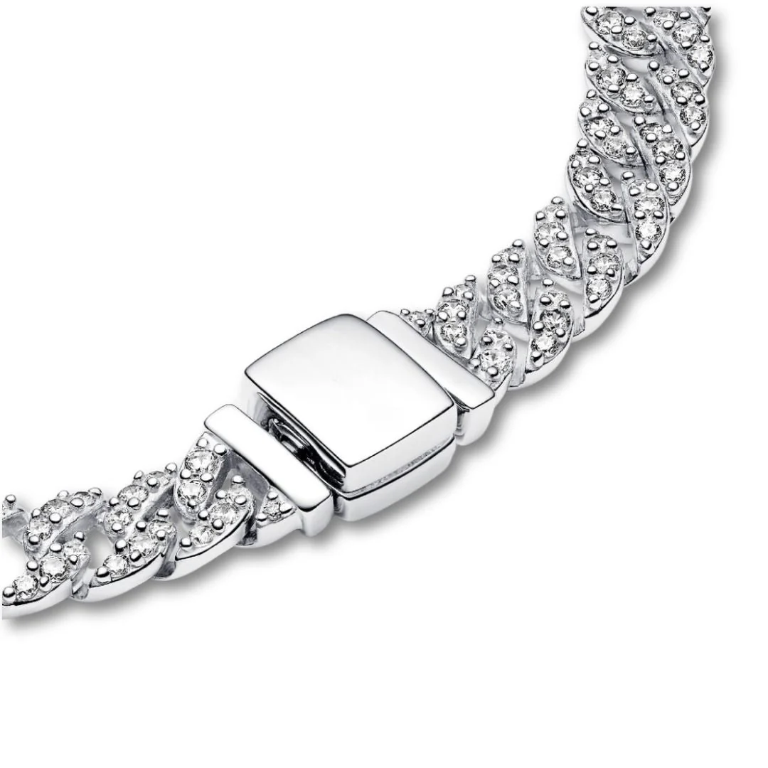 Pave Cuban Bracelet | Gold - Image 8