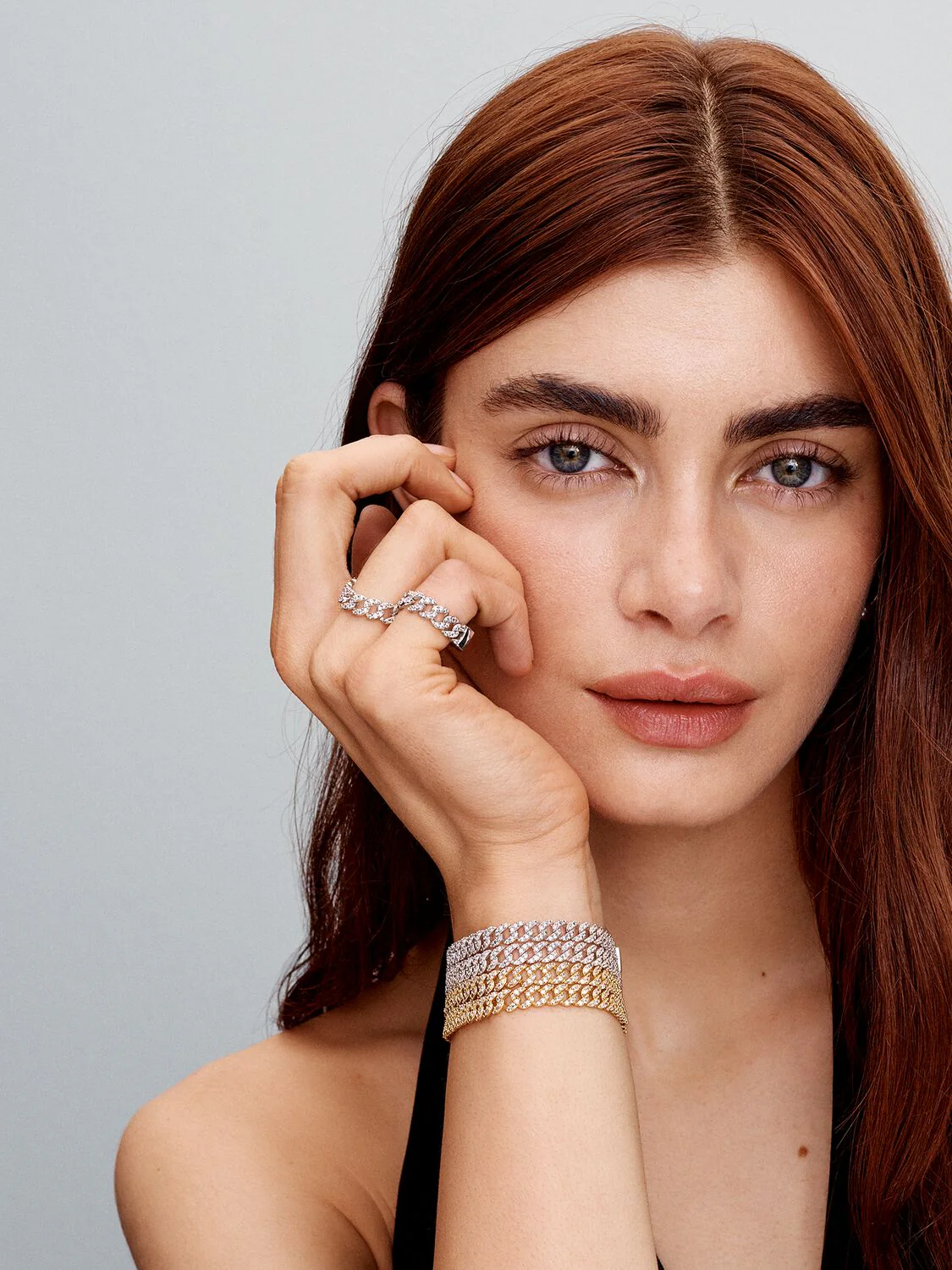 Pave Cuban Bracelet | Gold - Image 5