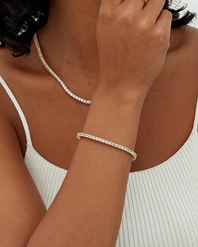 Tennis bracelet | Gold - Image 2