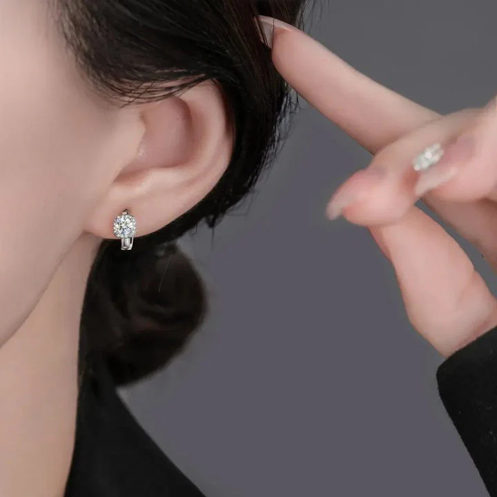Nadine square earrings | White Gold - Image 4