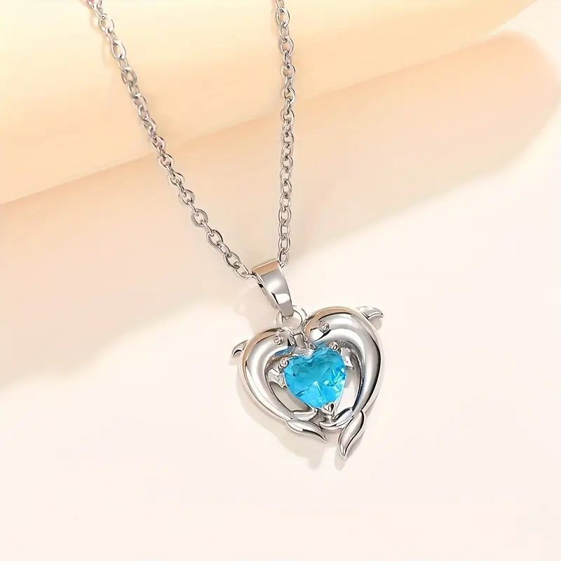 Oceanheart Twins Necklace | White Gold - Image 3