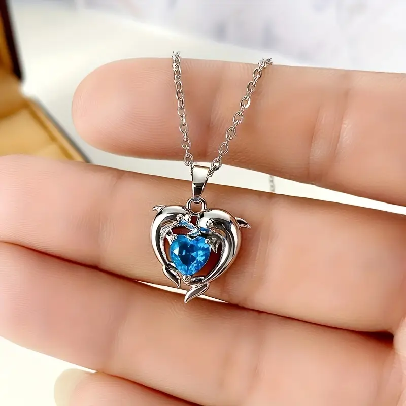 Oceanheart Twins Necklace | White Gold - Image 4
