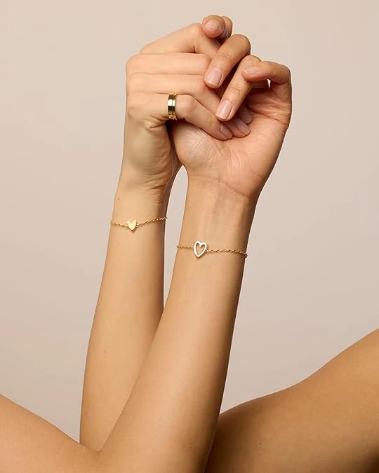 Radiant Heart Bracelets | Gold - Image 3