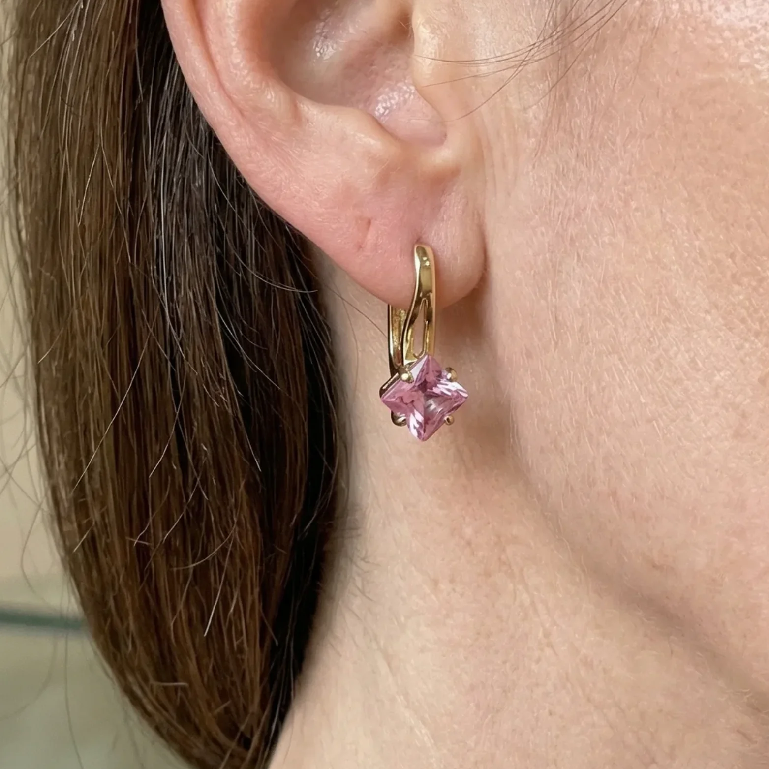 Rosaluxe Crownlight Earrings | Rose Gold - Image 2