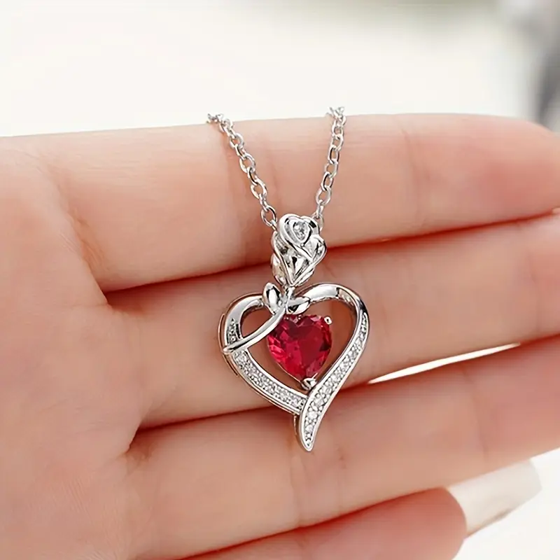 Rosira Emberveil Necklace | White Gold - Image 3