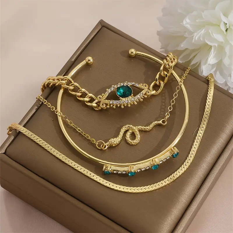 Serpina Veyra Bracelet Set | Gold - Image 4