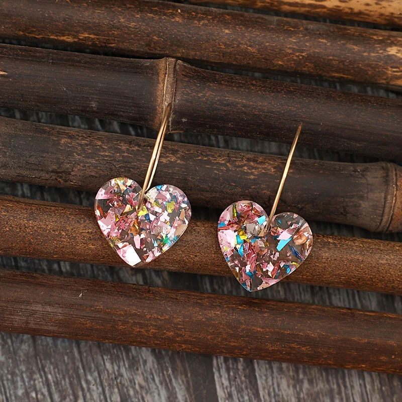 Sugarplum Heart Drop Earrings | Gold - Image 3