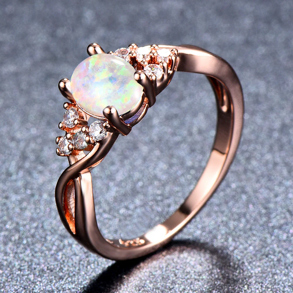 Sylva Moonhart Blue Ring | Rose Gold - Image 2