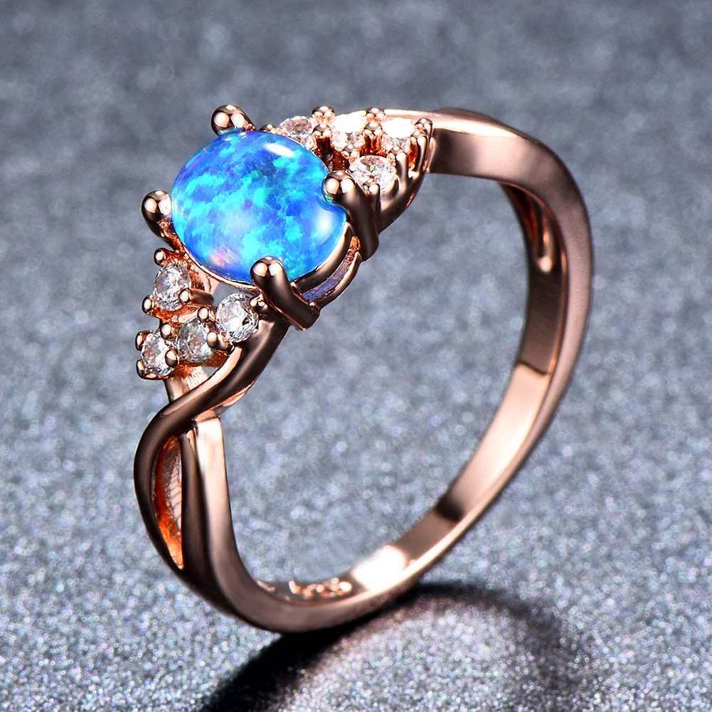 Sylva Moonhart White Ring | Rose Gold - Image 3