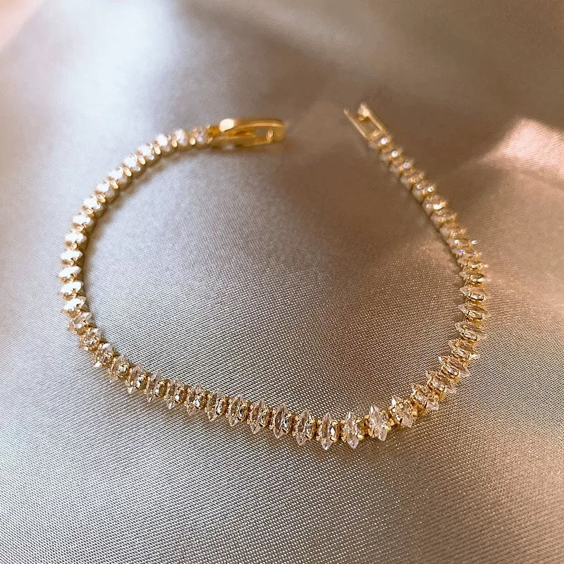 Vionelle Marquise Tennis Bracelet | Gold - Image 2