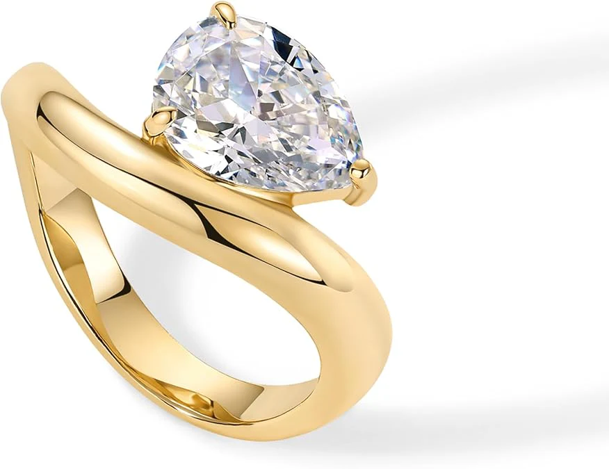 Wavy Promise Ring | Gold - Image 4